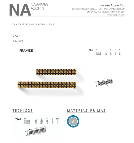 ASA COBRE 296MM PIRAMIDE