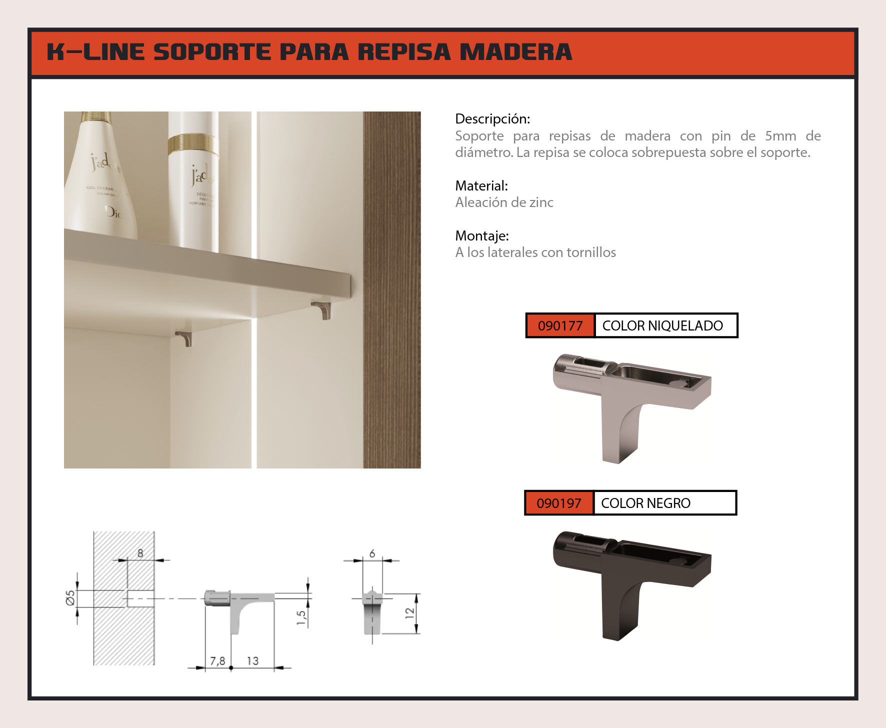 DIYHD TSQ15 – Soporte De Una Pieza Para Puerta De Cocina Con Ruedas