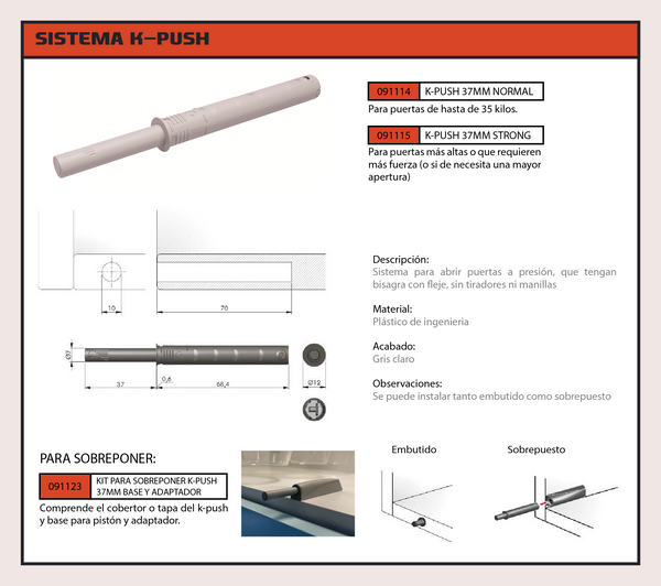 K-PUSH 37MM NORMAL