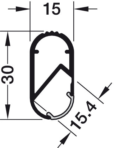 NUEVO TUBO ALUMINIO CLOSET 2500MM PARA CINTA LED