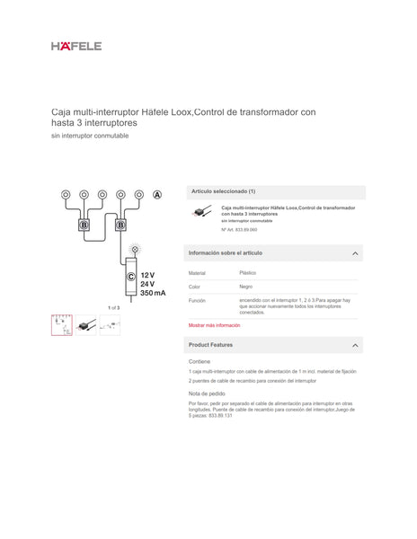 MULTI-INTERRUPTOR LED