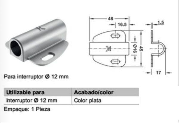 SOPORTE PARA SENSORES LED