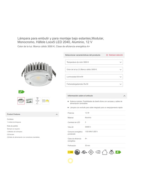 LUZ CALIDA PARA SOBREPONER