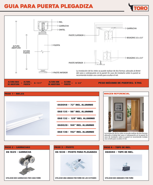 PIVOTE PLEGADIZA 9801