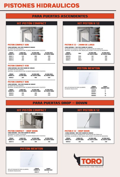 KIT PISTON COMPACT 244MM 60N - ELEVABLE FRICCIONADO