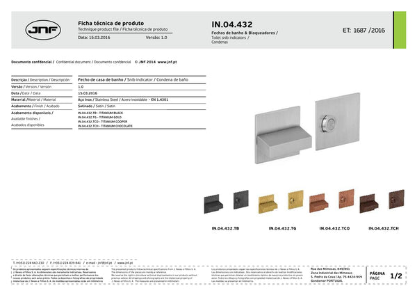 CONDENA BAÑO SLIM CUADRADA ACERO INOXIDABLE