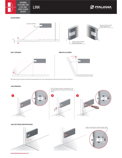 N262 LINK COMPAS ALUMINIO CON FRENO Y TRACCION DE CABLE